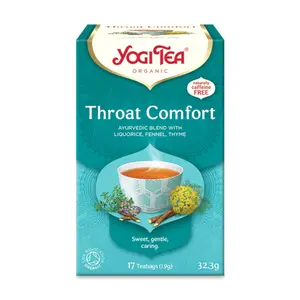 Trà Thảo Mộc Hữu Cơ Làm Dịu Cổ Họng, Organic Tea Throat Comfort, 17 Túi Trà (32.3g) - YOGI TEA
