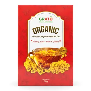 Trà Hoa Cúc Chi Hữu Cơ, Organic Tribute Chrysanthemum Tea (20g) - GRATO