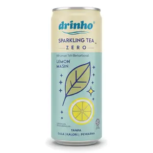Trà Có Ga Hương Chanh Muối, Zero, Sparkling Tea, Salted Lemon (320ml) - DRINHO