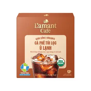 Cà Phê Ủ Lạnh Hàm Rồng Hữu Cơ, Ham Rong Organic Cold Brew Coffee, 5 Gói (125g) - L'AMANT CAFE