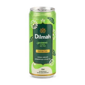 Trà Xanh Hương Hoa Nhài, Jasmine Flavor Ice Green Tea, Single Origin Handpicked Ceylon Tea (330ml) - DILMAH