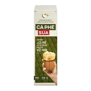 Cà Phê Sữa Hòa Tan, Instant Brown Coffee, 5 Gói, 3 oz (85g) - CONG