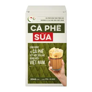 Cà Phê Sữa Hòa Tan, Instant Brown Coffee, 12 Gói, 7.2 oz (204g) - CONG