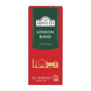 Trà Đen, London Blend, Black Tea, 25 Túi Lọc (50g) - AHMAD TEA