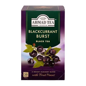 Trà Đen Vị Quả Lý Chua, Blackcurrant Burst Black Tea, 20 Túi (40g) - AHMAD TEA