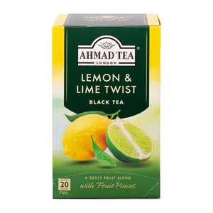 Trà Đen Vị Chanh, Lemon & Lime Twist Black Tea, 20 Túi (40g) - AHMAD TEA