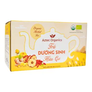 Trà Dưỡng Sinh Hữu Cơ, Organic Herbal Tea, 12 Gói (360g) - AZTEC ORGANICS
