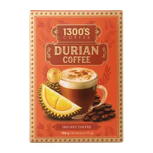 Cà Phê Sầu Riêng Hòa Tan, Instant Durian Coffee, 10 Gói (150g) - 1300'S COFFEE