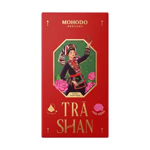 Trà Shan Hoa Hồng, Shan Tea, Rose Flower, 15 Túi Kim Tự Tháp, 1.05 oz (30g) - MOHODO HERITAGE