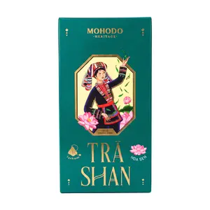 Trà Shan Hoa Sen, Shan Tea, Lotus Flower, 15 Túi Kim Tự Tháp, 1.05 oz (30g) - MOHODO HERITAGE