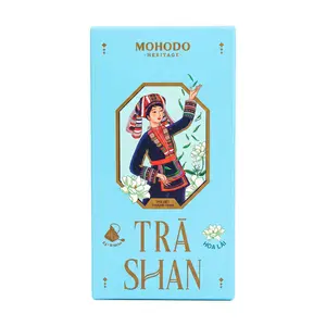 Trà Shan Hoa Lài, Shan Tea, Jasmine Flower, 15 Túi Kim Tự Tháp, 1.05 oz (30g) - MOHODO HERITAGE