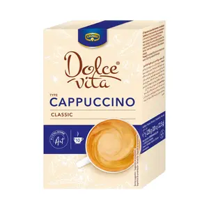 Cà Phê Hòa Tan, Dolce Vita, Cappuccino Classic Flavoured Instant Coffee, 10 Gói (125g) - KRUGER