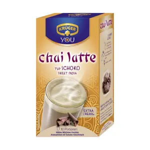 Trà Sữa Hòa Tan, Chai Latte Choco, Instant Tea Drink with Chocolate Flavour, 10 Gói (125g) - KRUGER