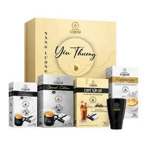 Hộp Quà Năng Lượng Yêu Thương, Legend Cà Phê Hòa Tan, Instant Coffee Gift Set, 4 Hộp (1095g) - TRUNG NGUYEN