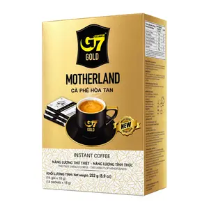 Cà Phê Hòa Tan, G7 Gold, Motherland, Instant Energy Coffee, 14 Gói, 8.9 oz (252g) - TRUNG NGUYEN