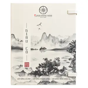 Hộp Quà Tặng Giàu Có, Cà Phê Rang Xay Sáng Tạo 8 & Phin Nhôm, Ground Coffee 'Prosperous' Gift Set (500g) - TRUNG NGUYEN
