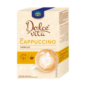 Cà Phê Hòa Tan, Dolce Vita, Cappuccino Vanilla Flavoured Instant Coffee, 10 Ly (150g) - KRUGER