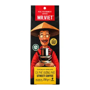 Cà Phê Rang Xay Đường Phố, Street Style Ground Coffee, 8.8 oz (250g) - MR.VIET