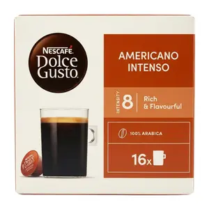 Cà Phê Viên Nén, Dolce Gusto, Americano Intenso, 100% Arabica, 16 Ly (132.8g) - NESCAFE