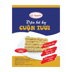 Đậu Hũ Ky Cuộn Tươi - Fresh Rolled Tofu Skin (200g) - VI NGUYEN