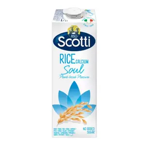 Sữa Gạo Canxi, Rice Calcium Soul, No Added Sugar (1L) - RISO SCOTTI