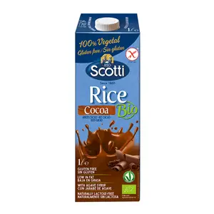 Sữa Gạo Cacao Hữu Cơ, Bio Cocoa Rice Milk, Gluten Free (1L) - RISO SCOTTI