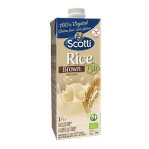 Sữa Gạo Nâu Hữu Cơ, Bio Brown Rice Milk, Gluten Free (1L) - RISO SCOTTI