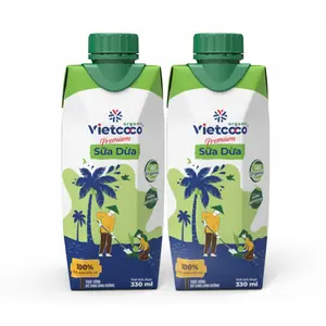 Sữa Dừa Hữu Cơ Cao Cấp, Premium Organic Coconut Milk (330ml) - VIETCOCO