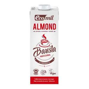 Sữa Hạnh Nhân Ít Đường Hữu Cơ Cho Pha Chế, Bio Almond Milk, Barista Professional, Low Sugar (1L) - ECOMIL