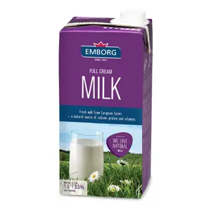Sữa Tươi Tiệt Trùng Nguyên Kem, Full Cream Milk, 3.5% Fat (1L) - EMBORG