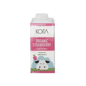 Sữa Dâu Hữu Cơ, Organic Strawberry Milk, Vitamin D3 (200ml) - KOITA