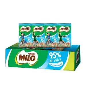 Sữa Lúa Mạch Ít Đường, Milo, Chocolate Flavoured Malted Drink (110ml) - NESTLE