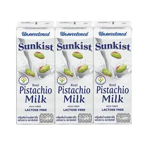 Sữa Hạt Dẻ Cười Không Đường, Real Pistachio Milk, Unsweetened, Lactose Free, 3 Hộp (540ml) - SUNKIST