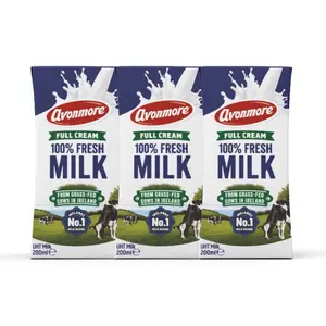 Sữa Tươi Tiệt Trùng Nguyên Kem, Full Cream 100% Fresh Milk (200ml) - AVONMORE