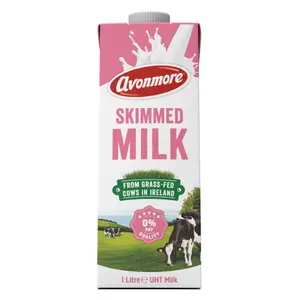 Sữa Tươi Tiệt Trùng Tách Béo, Skimmed Milk, 0% Fat (1L) - AVONMORE