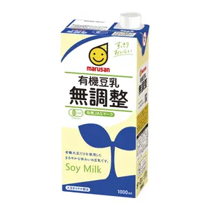 Sữa Đậu Nành Hữu Cơ Không Đường, Organic Soy Milk, Unsweetened (1000ml) - MARUSAN