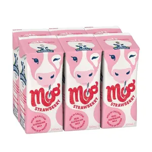 Sữa Tươi Hương Dâu, Moo, Strawberry Australian Milk, 6 Hộp (1200ml) - DEVONDALE