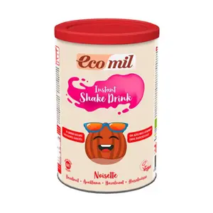 Sữa Bột Hạt Phỉ Hữu Cơ, Instant Shake Drink, Hazelnut Original (400g) - ECOMIL