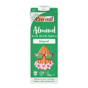 Sữa Hạnh Nhân Nguyên Chất Hữu Cơ, Bio Almond Milk, Original (1L) - ECOMIL