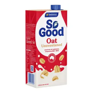 Sữa Yến Mạch Không Đường, So Good, Oat Milk, Unsweetened (1L) - SANITARIUM
