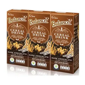 Sữa Hạt Ngũ Cốc Socola, Cereal Drink, Dark Chocolate, 3 Hộp (540ml) - 4CARE BALANCE