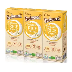 Sữa Gạo Hữu Cơ Vani, Organic Rice Drink, Vanilla, 3 Hộp (540ml) - 4CARE BALANCE