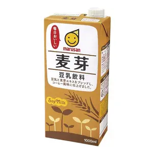 Sữa Đậu Nành Lúa Mạch, Malted Soy Milk Drink (1000ml) - MARUSAN