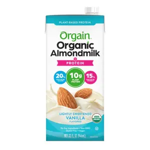 Sữa Protein Hạnh Nhân Vị Vani Ngọt Nhẹ, Organic Protein Almond Milk, Lightly Sweetened Vanilla, 32 fl oz (946ml) - ORGAIN
