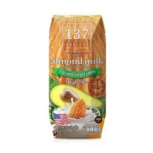 Sữa Hạnh Nhân Bơ & Rau Củ, Real Almond Milk with Avocado, 7 Mixed Vegetables (180ml) - 137 DEGREES