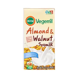 Sữa Đậu Nành Hạnh Nhân & Óc Chó, Almond & Walnut Soymilk, 6.4 fl oz (190ml) - VEGEMIL