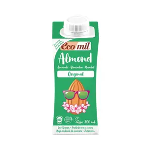 Sữa Hạnh Nhân Nguyên Chất Hữu Cơ, Bio Almond Milk, Original (200ml) - ECOMIL
