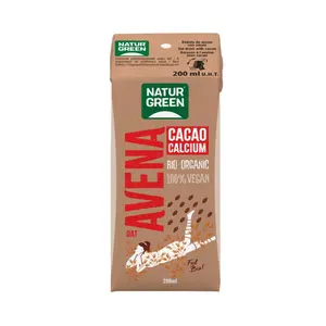 Sữa Yến Mạch Canxi Vị Cacao Hữu Cơ, Bio Oat Drink, Cacao Calcium (200ml) - NATURGREEN