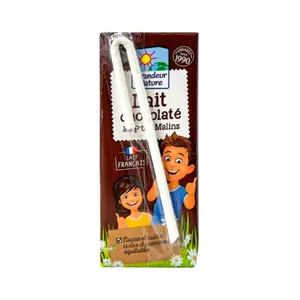 Sữa Bò Hữu Cơ Vị Socola, Lait Chocolaté Biologique (200ml) - GRANDEUR NATURE