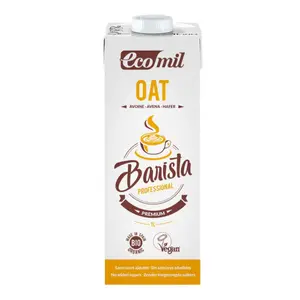 Sữa Yến Mạch Hữu Cơ Cho Pha Chế, Bio Oat Milk, Barista Professional (1L) - ECOMIL